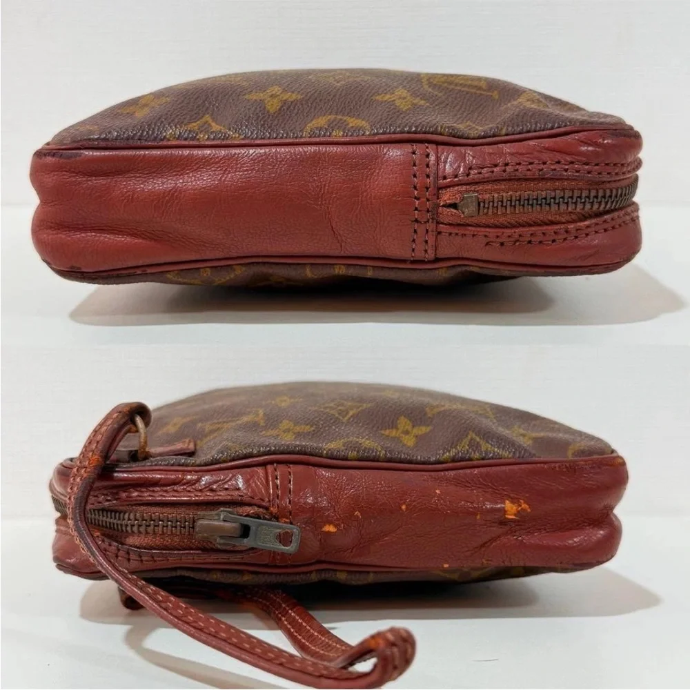 Louis Vuitton Brown and Tan Monogram Clutch - Picture 4 of 11